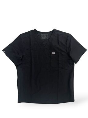 NWT Figs Men’s Black Chisec Scrub Top